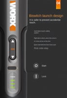 طقم مفك كهربائي براغي من براند Youpin Worx قوي عمل...