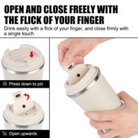 مق كوب قهوة معزول حراريا من الستانلس ستيل 510 مل