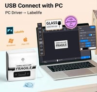 فوميمو طابعة ملصقات الباركود M221 3 انش حرارية محم...