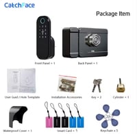 قفل خارجي مقاوم للماء. يعمل بكل من : (بصمة + كلمة...