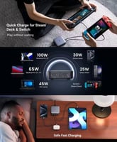 منصة شحن UGREEN بقدرة 100W واط بأربعة منافذ الشاحن...