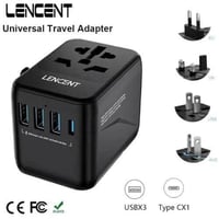 فيش محول سفر عالمي متوافق مع أفياش 200 دولة 17 واط