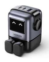 شاحن جداري من UGREEN سريع بقدرة 65 واط بثلاث منافذ...