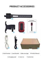 ضوء نور خلفي للدراجة الهوائية بخصائص مميزة