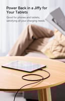 كيبل شحن سريع بمنفذ ايفون وسرعة 20 واط من براند بي...