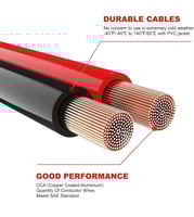 اشتراك سيارة، كيبلات توصيل لبطارية السيارة 13 قدم...