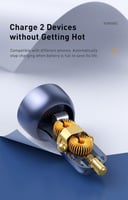 شاحن سيارة من Baseus بمنفذين وقوة 65 واط شحن مثالي...