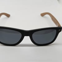 نظارات شمسية من باركور بإطار خشبي مقاومة للأشعة فو...