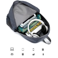 شنطة حقيبة ظهر للطلاب والتنقل لون كحلي