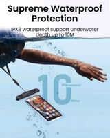 UGREEN حقيبة مقاومة للماء UGREEN قياس 6.7 بوصة لها...