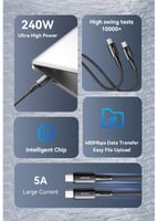 كيبل 240 واط من Essager سريع جدا شحن مثالي للابتوب...