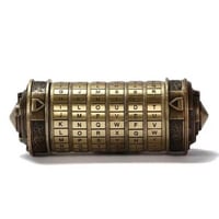 قفل دافينشي كريبتكس المعدني بكلمة مرور قابلة للتخص...