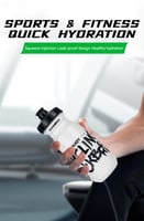 مطارة مياه للدراجة الهوائية (لون أبيض)