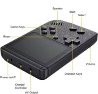 جهاز تشغيل ألعاب الفيديو الرقمية 400 لعبة بطارية ت...