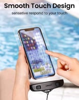 UGREEN حقيبة مقاومة للماء UGREEN قياس 6.7 بوصة لها...