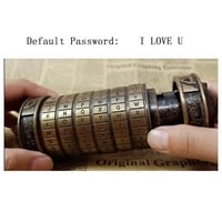 قفل دافينشي كريبتكس المعدني بكلمة مرور قابلة للتخص...