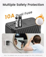 محول فيش سفر عالمي بقدرة 140 واط