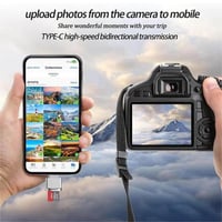 قارئ بطاقة ذاكرة micro sd إلى محول بمنفذ type c لو...