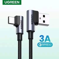 كابل Ugreen USB-C بطول نصف متر وزاوية 90 درجة - ال...