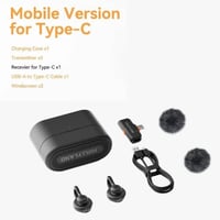 مايك Lark M2S لاسلكي (Type-C) | توصيل فوري، مدى 30...