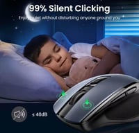 UGREEN فأرة لاسلكية من UGREEN 6 أزرار صامتة، بتقني...