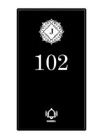 لوح جرس مضيء بالشعار أو الرقم تعمل باللمس