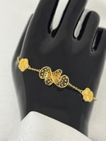 حلق كهرمان ذهب (عيار21K)