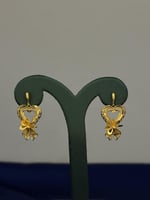 حلق كهرمان ذهب (عيار21K)