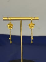 حلق كهرمان ذهب (عيار21K)