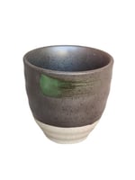 كوب قهوة بطراز ياباني لون اسود واخضر 190 مل