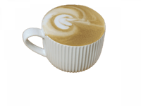 كوب كابتشينو سيراميك لون أبيض 220 مل