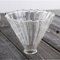 قمع تقطير زجاج V60 حجم V02