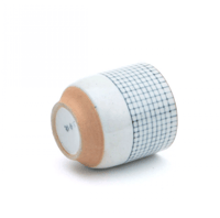 كوب قهوة كابتشينو بخطوط زرقاء 180 مل