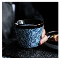 كوب قهوة الميلامين 200 مل أزرق