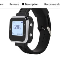 جهاز نداء بيجر للمطاعم والمقاهي مع ساعة مع 10 اجهز...