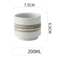 كوب قهوة سيراميك 200 مل طراز ياباني فاخر