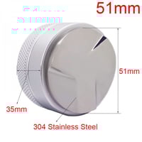 موزع القهوة حجم 51 ملم فضي - Distributor Tamper Sl...