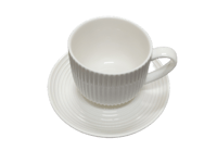 كوب كابتشينو سيراميك لون أبيض 220 مل