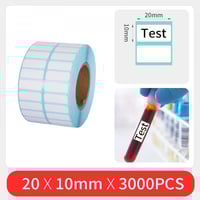 ورق طباعة حراري لاصق مناسب لتاريخ حجم 20x10 mm