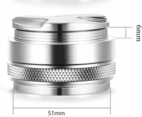 ضاغط و موزع القهوة 2 في 1 حجم 51 ملم فضي - Distrib...