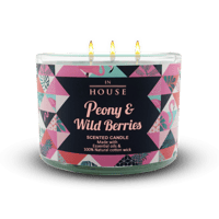 شمعة معطرة بيوني اند وايلد بيريز 3 فتلات