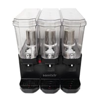 خلاط عصيرات تبريد 20لتر 3حوض شلال اسود سامكسير ترك...