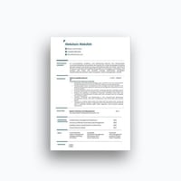 قالب سيرة ذاتية ATS 3