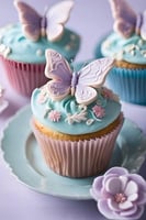 فراشات الويفر للتزيين صالحة للاكل 400 فراشة