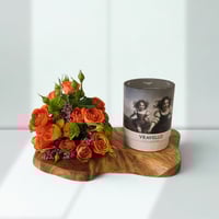 تنسيق ورد بيبي روز مع شوكلت ravell