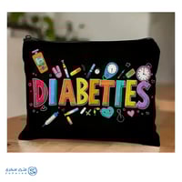 شنطه صغيره لون اسود لحفظ مستلزمات السكري