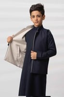 سديري جوخ دبل فيس رماديxأسود أطفال