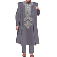 طقم ملابس رجالي أفريقي 3 قطع