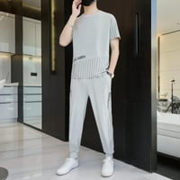 طقم "آير فلو" الرجالي – راحة صيفية بنعومة الحرير ا...