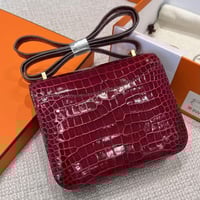 شنطة هيرمس جلد تمساح طبيعي